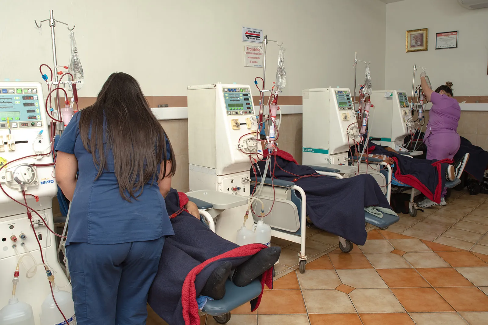 Atención en hemodiálisis Hospital Los Álamos